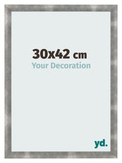 Cadre Photo 30x42cm Metal Vintage MDF Pisa De Face Mesure | Yourdecoration.fr