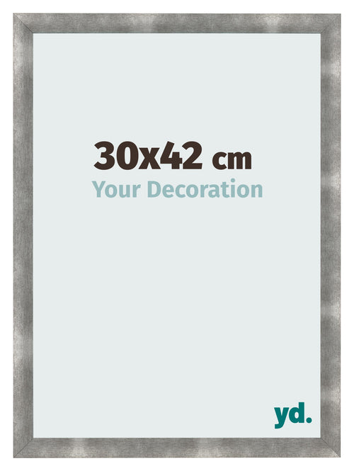 Cadre Photo 30x42cm Metal Vintage MDF Pisa De Face Mesure | Yourdecoration.fr
