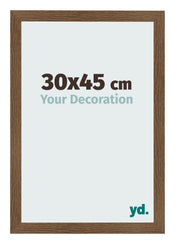 Cadre Photo 30x45 cm Chene Rustique MDF Bologna De Face Mesure | Yourdecoration.fr
