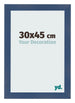 Cadre Photo 30x45cm Bleu Fonce Patine MDF Pisa De Face Mesure | Yourdecoration.fr
