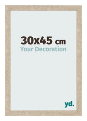 Cadre Photo 30x45cm Chêne Sonoma MDF Bologna De Face Mesure | Yourdecoration.fr