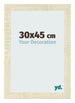 Cadre Photo 30x45cm Chene Sonoma MDF Pisa De Face Mesure | Yourdecoration.fr