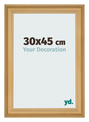 Cadre Photo 30x45cm De Pin Grain de Bois MDF Lazio De Face Mesure | Yourdecoration.fr