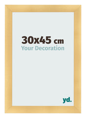 Cadre Photo 30x45cm Or Vintage MDF Pisa De Face Mesure | Yourdecoration.fr