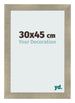Cadre Photo 30x45cm Or Vintage MDF Pisa De Face Mesure | Yourdecoration.fr