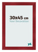 Cadre Photo 30x45cm Vin Rouge Patine MDF Pisa De Face Mesure | Yourdecoration.fr