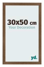 Cadre Photo 30x50 cm Chene Rustique MDF Bologna De Face Mesure | Yourdecoration.fr