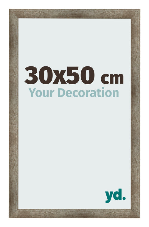 Cadre Photo 30x50 cm Metal Vintage MDF Bologna De Face Mesure | Yourdecoration.fr