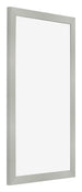 Cadre Photo 30x50cm Argent Mat MDF Bologna De Face Oblique | Yourdecoration.fr