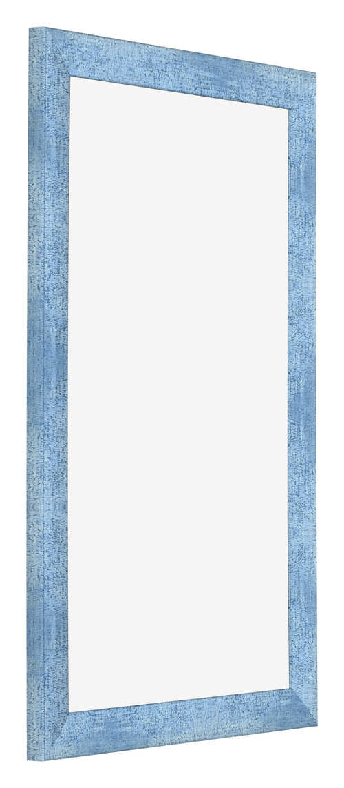 Cadre Photo 30x50cm Bleu Brillant Patine MDF Pisa De Face Oblique | Yourdecoration.fr
