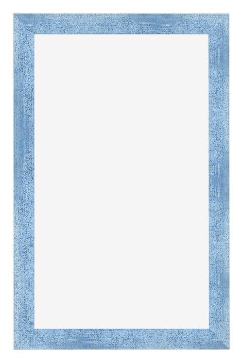 Cadre Photo 30x50cm Bleu Brillant Patine MDF Pisa De Face | Yourdecoration.fr