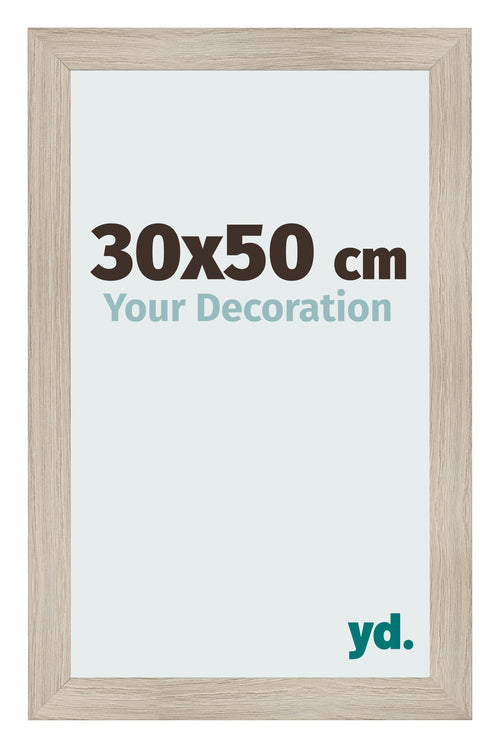 Cadre Photo 30x50cm Chene Rustique MDF Pisa De Face Mesure | Yourdecoration.fr