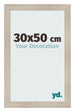 Cadre Photo 30x50cm Chene Rustique MDF Pisa De Face Mesure | Yourdecoration.fr
