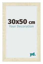 Cadre Photo 30x50cm Chene Sonoma MDF Pisa De Face Mesure | Yourdecoration.fr