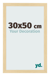 Cadre Photo 30x50cm Hêtre Décor MDF Bologna De Face Mesure | Yourdecoration.fr