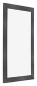 Cadre Photo 30x50cm Noir Argent Poli MDF Pisa De Face Oblique | Yourdecoration.fr