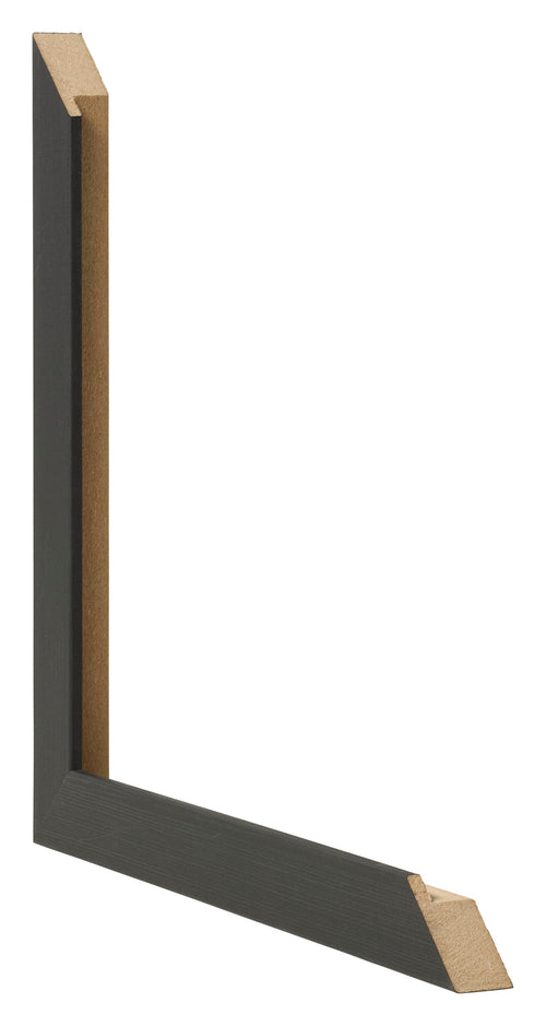 Cadre Photo 30x50cm Noir Grain de Bois MDF Bologna Detail Intersection | Yourdecoration.fr