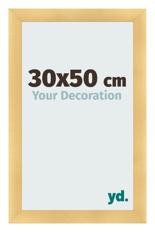 Cadre Photo 30x50cm Or Vintage MDF Pisa De Face Mesure | Yourdecoration.fr