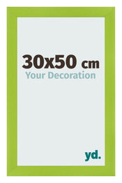 Cadre Photo 30x50cm Vert MDF Pisa De Face Mesure | Yourdecoration.fr