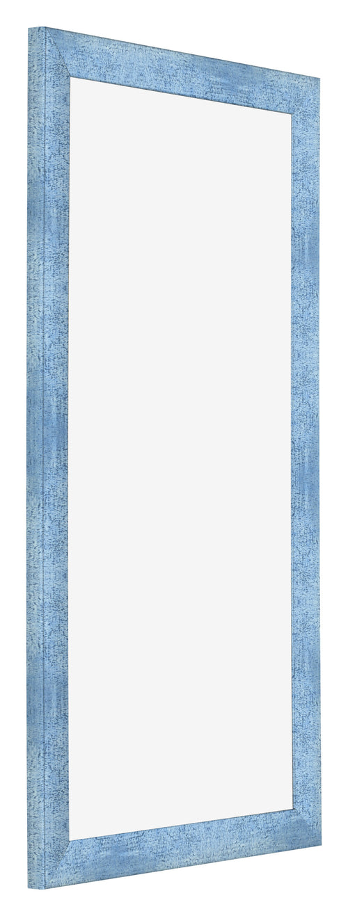 Cadre Photo 30x60cm Bleu Brillant Patine MDF Pisa De Face Oblique | Yourdecoration.fr