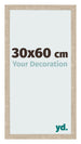 Cadre Photo 30x60cm Chêne Sonoma MDF Bologna De Face Mesure | Yourdecoration.fr