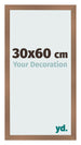 Cadre Photo 30x60cm Cuivre Décor MDF Bologna De Face Mesure | Yourdecoration.fr