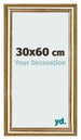 Cadre Photo 30x60cm Or Antique MDF Lazio De Face Mesure | Yourdecoration.fr