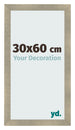 Cadre Photo 30x60cm Or Vintage MDF Pisa De Face Mesure | Yourdecoration.fr