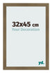 Cadre Photo 32x45cm Bronze Décor MDF Bologna De Face Mesure | Yourdecoration.fr