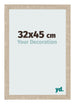Cadre Photo 32x45cm Chêne Sonoma MDF Bologna De Face Mesure | Yourdecoration.fr