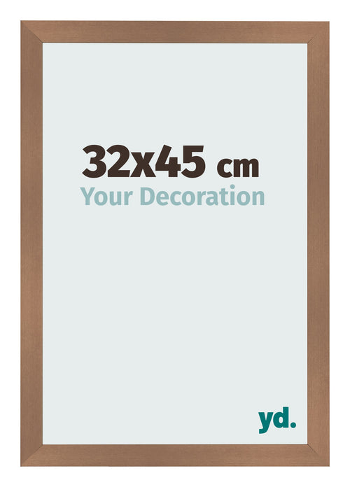 Cadre Photo 32x45cm Cuivre Décor MDF Bologna De Face Mesure | Yourdecoration.fr
