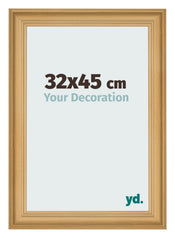 Cadre Photo 32x45cm De Pin Grain de Bois MDF Lazio De Face Mesure | Yourdecoration.fr