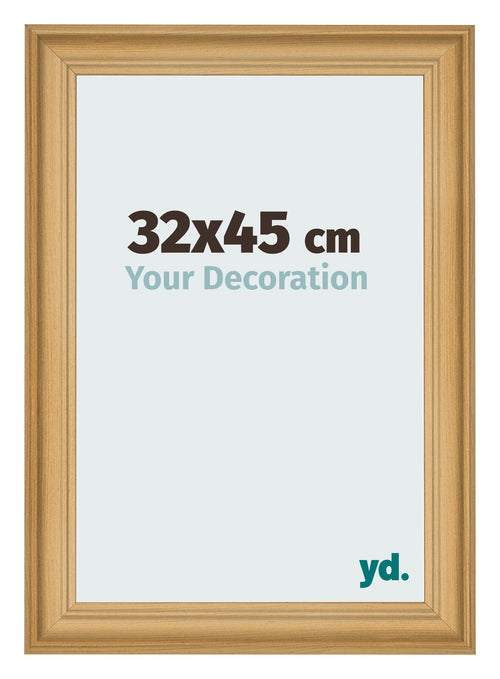 Cadre Photo 32x45cm De Pin Grain de Bois MDF Lazio De Face Mesure | Yourdecoration.fr
