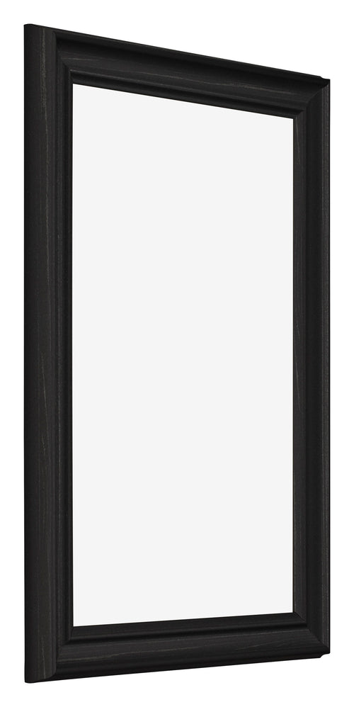 Cadre Photo 32x45cm Noir Grain de Bois MDF Lazio De Face Oblique | Yourdecoration.fr