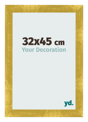 Cadre Photo 32x45cm Or Vintage MDF Pisa De Face Mesure | Yourdecoration.fr