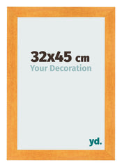 Cadre Photo 32x45cm Orange MDF Pisa De Face Mesure | Yourdecoration.fr
