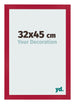 Cadre Photo 32x45cm Rouge MDF Bologna De Face Mesure | Yourdecoration.fr