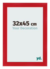 Cadre Photo 32x45cm Rouge MDF Pisa De Face Mesure | Yourdecoration.fr