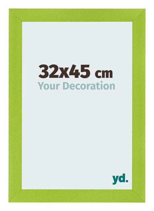 Cadre Photo 32x45cm Vert MDF Pisa De Face Mesure | Yourdecoration.fr