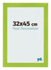 Cadre Photo 32x45cm Vert MDF Pisa De Face Mesure | Yourdecoration.fr