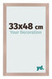 Cadre Photo 33x48 cm Rose Ancien MDF Bologna De Face Mesure | Yourdecoration.fr