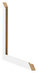 Cadre Photo 33x48cm Blanc Brillant MDF Bologna Detail Intersection | Yourdecoration.fr