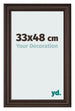 Cadre Photo 33x48cm Chene Fonce MDF Lazio De Face Mesure | Yourdecoration.fr