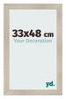 Cadre Photo 33x48cm Chene Rustique MDF Pisa De Face Mesure | Yourdecoration.fr