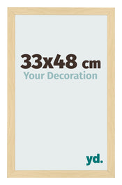 Cadre Photo 33x48cm Hêtre Décor MDF Bologna De Face Mesure | Yourdecoration.fr
