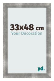 Cadre Photo 33x48cm Metal Vintage MDF Pisa De Face Mesure | Yourdecoration.fr