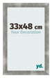 Cadre Photo 33x48cm Metal Vintage MDF Pisa De Face Mesure | Yourdecoration.fr