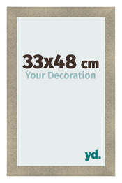 Cadre Photo 33x48cm Or Vintage MDF Pisa De Face Mesure | Yourdecoration.fr