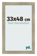 Cadre Photo 33x48cm Or Vintage MDF Pisa De Face Mesure | Yourdecoration.fr