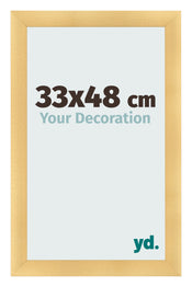 Cadre Photo 33x48cm Or Vintage MDF Pisa De Face Mesure | Yourdecoration.fr